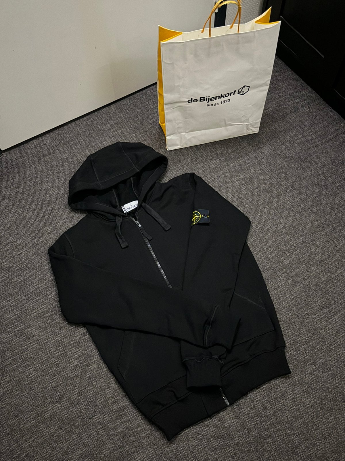 Stone Island zip hoodie, Ophalen of Verzenden, Nieuw, Maat 46 (S) of kleiner, Zwart