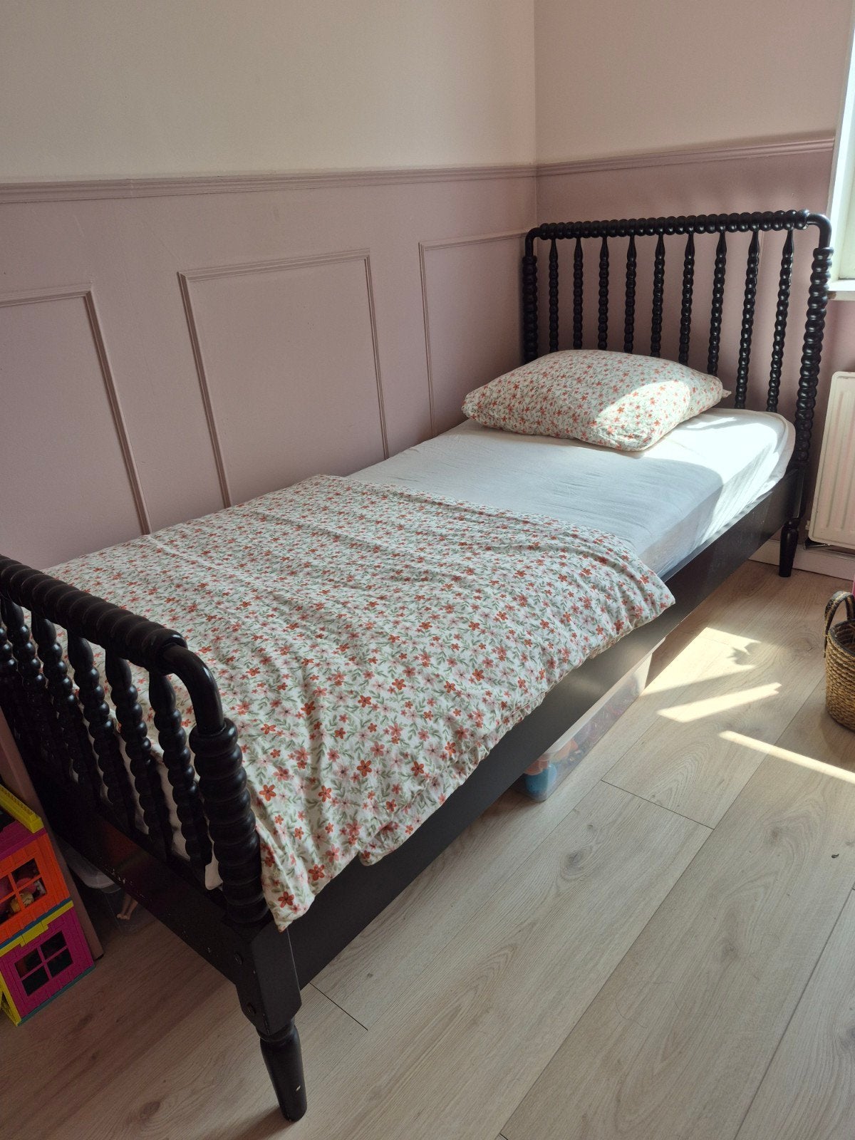 Vintage look klassiek bed, Ophalen, Gebruikt, 90 cm, Eenpersoons