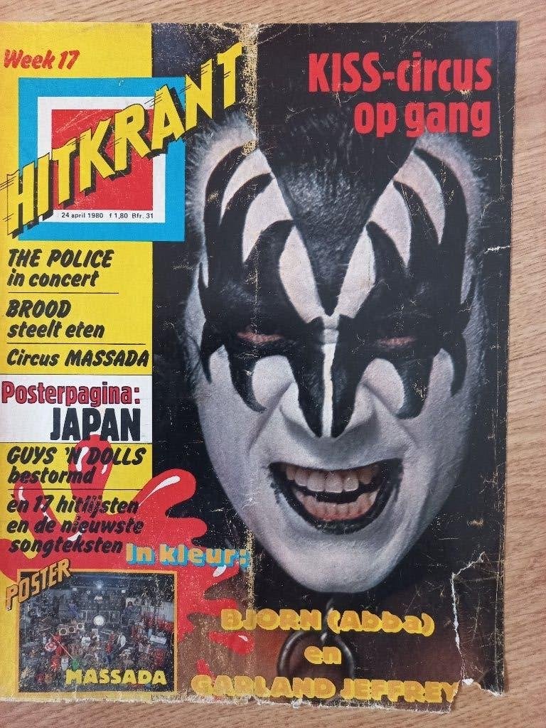 KISS Artikel - 1980 Hitkrant, Ophalen of Verzenden, Gebruikt, Boek, Tijdschrift of Artikel