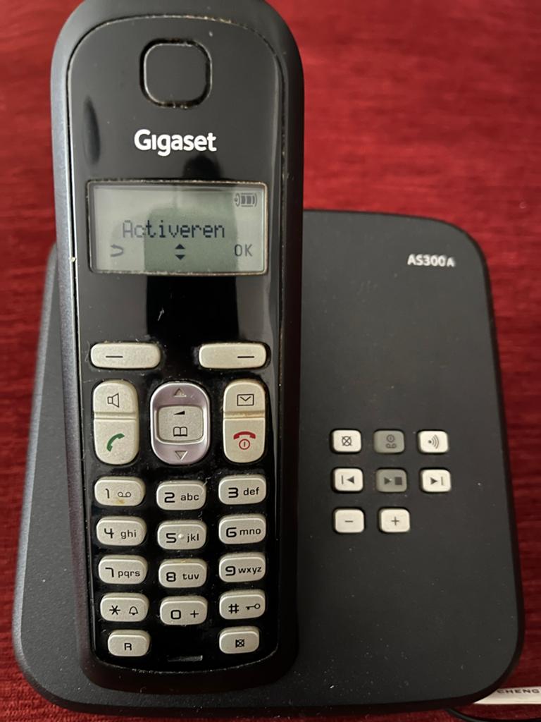Siemens Gigaset AS300a draadloze telefoon met antwoordappara, Ophalen, Gebruikt, 1 handset