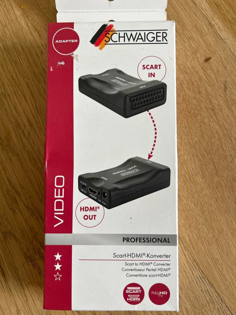 SCHWAIGER SCART naar HDMI Converter - Nieuw in doos, Nieuw, Ophalen of Verzenden, Nvt, Nvt