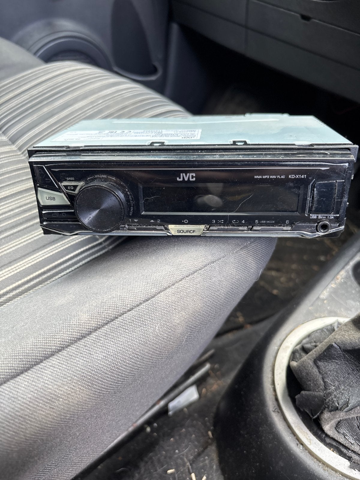 JVC KD-X141 Autoradio met USB en AUX, Ophalen of Verzenden, Gebruikt