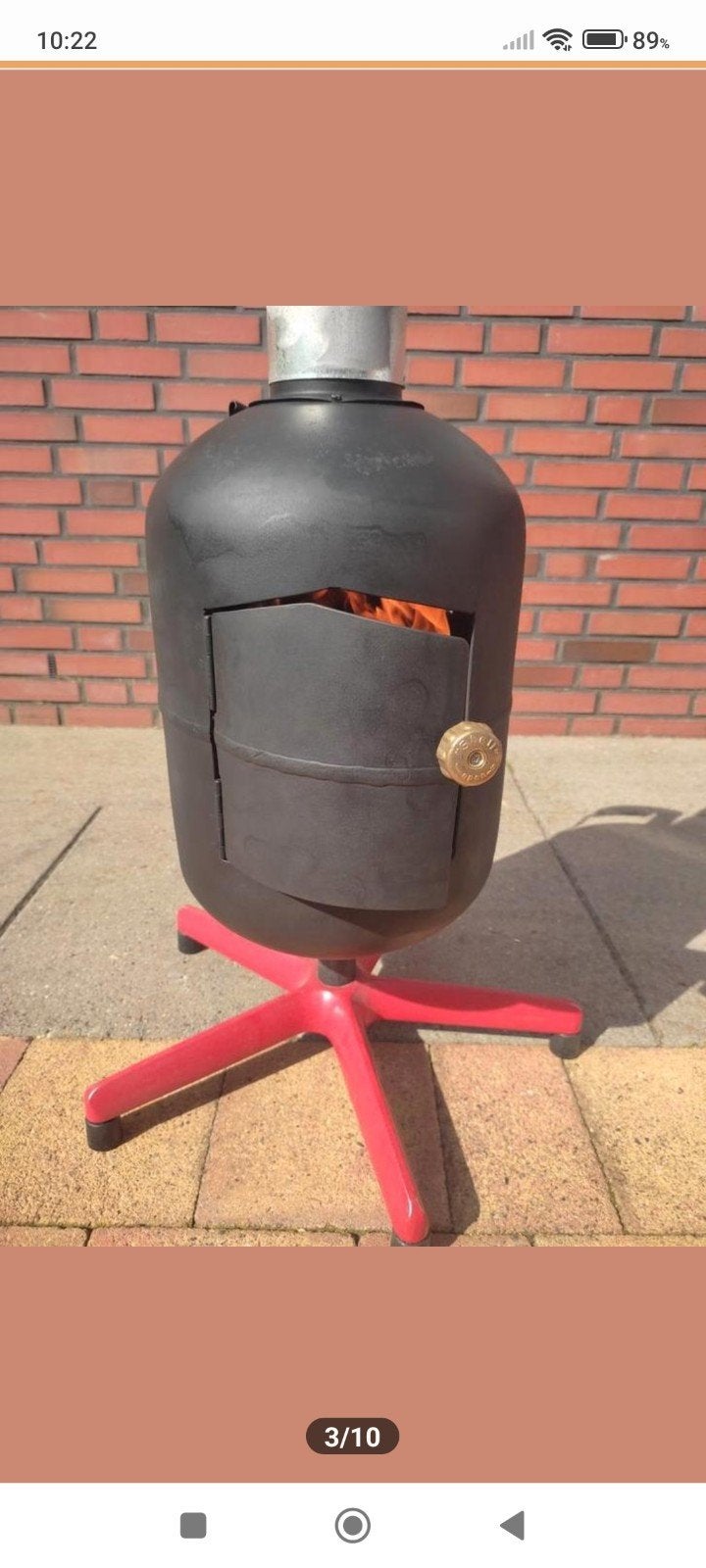 Tuinkachel 🔥Houtkachel 🔥Tuinhaard met pijp afneembaar, Ophalen, Nieuw