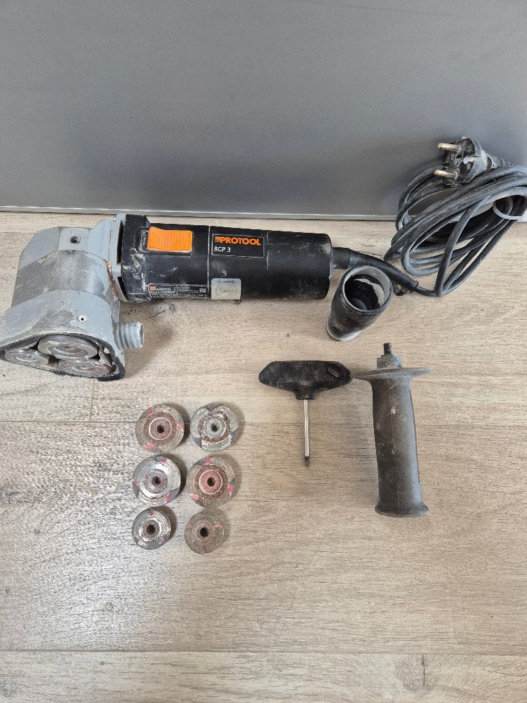 Protool betonfrees, Ophalen of Verzenden, Betonfrees, Elektrisch, Gebruikt