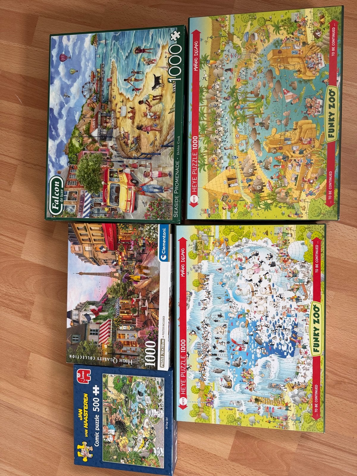 Grote collectie van 19 complete legpuzzels, Ophalen, 500 t/m 1500 stukjes, Gebruikt, Legpuzzel