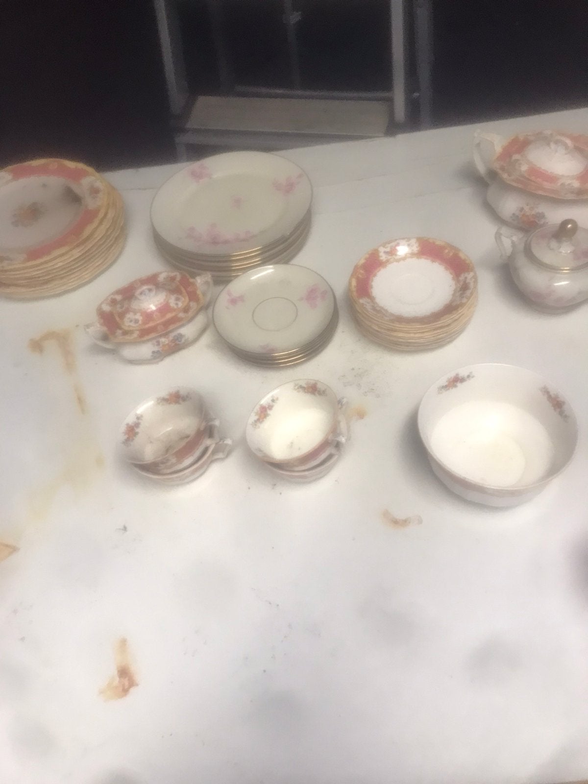 Oude antiek servies, Ophalen of Verzenden