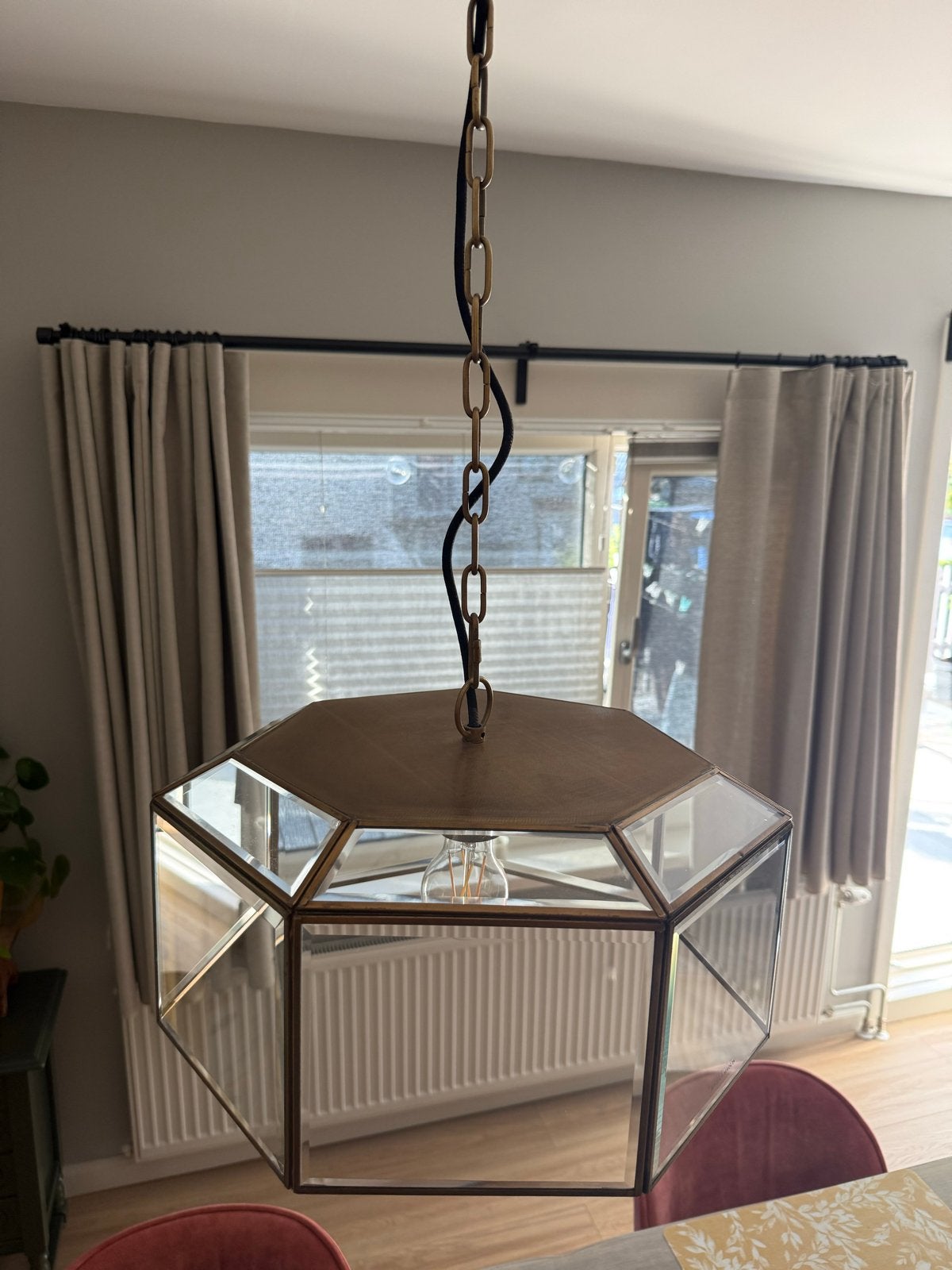 Riviera Maison Hanglamp - Diameter 40 cm, Huis en Inrichting, Lampen | Hanglampen, Ophalen, Zo goed als nieuw, Metaal, E27 (groot)