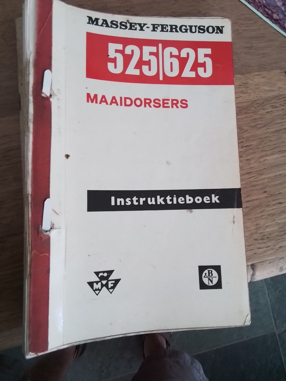 Massey Ferguson 525,625 maaidorser handleiding, Ophalen of Verzenden, Nieuw