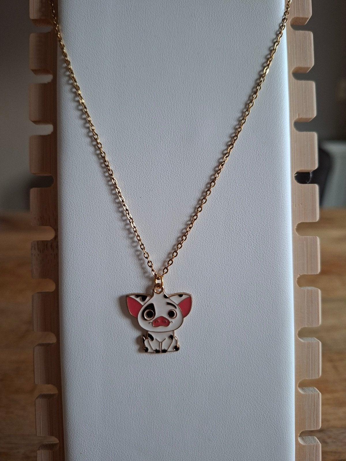 Moana Pua ketting goudkleurig roestvrijstaal, Nieuw, Ophalen of Verzenden, Goud, Overige materialen