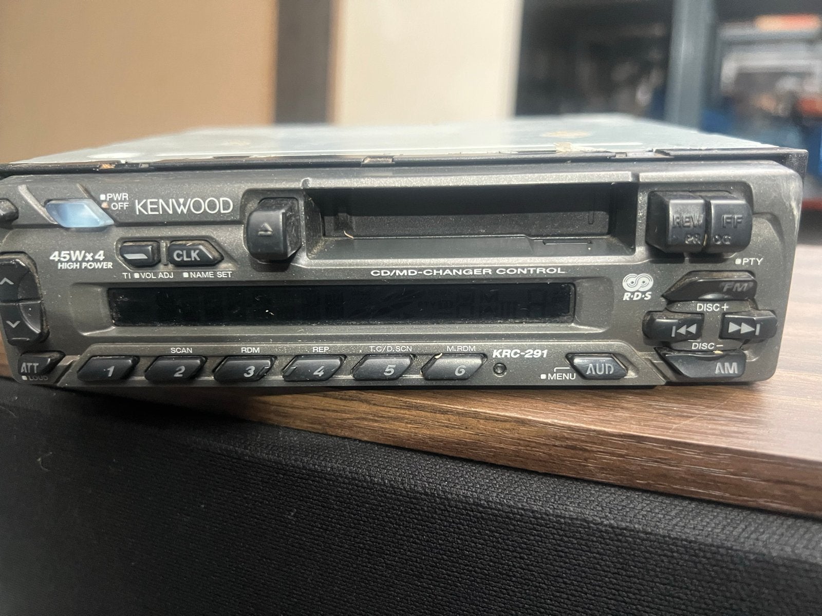 Kenwood KRC-291 Autoradio met CD/MD-wisselaar bediening, Ophalen of Verzenden, Gebruikt