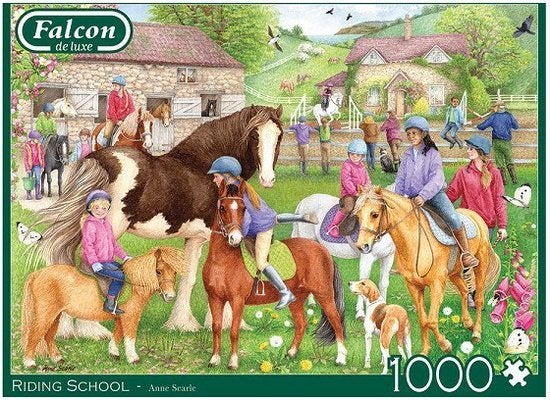 Falcon de Luxe - Riding School - 1000 stukjes, Ophalen of Verzenden, 500 t/m 1500 stukjes, Nieuw, Legpuzzel