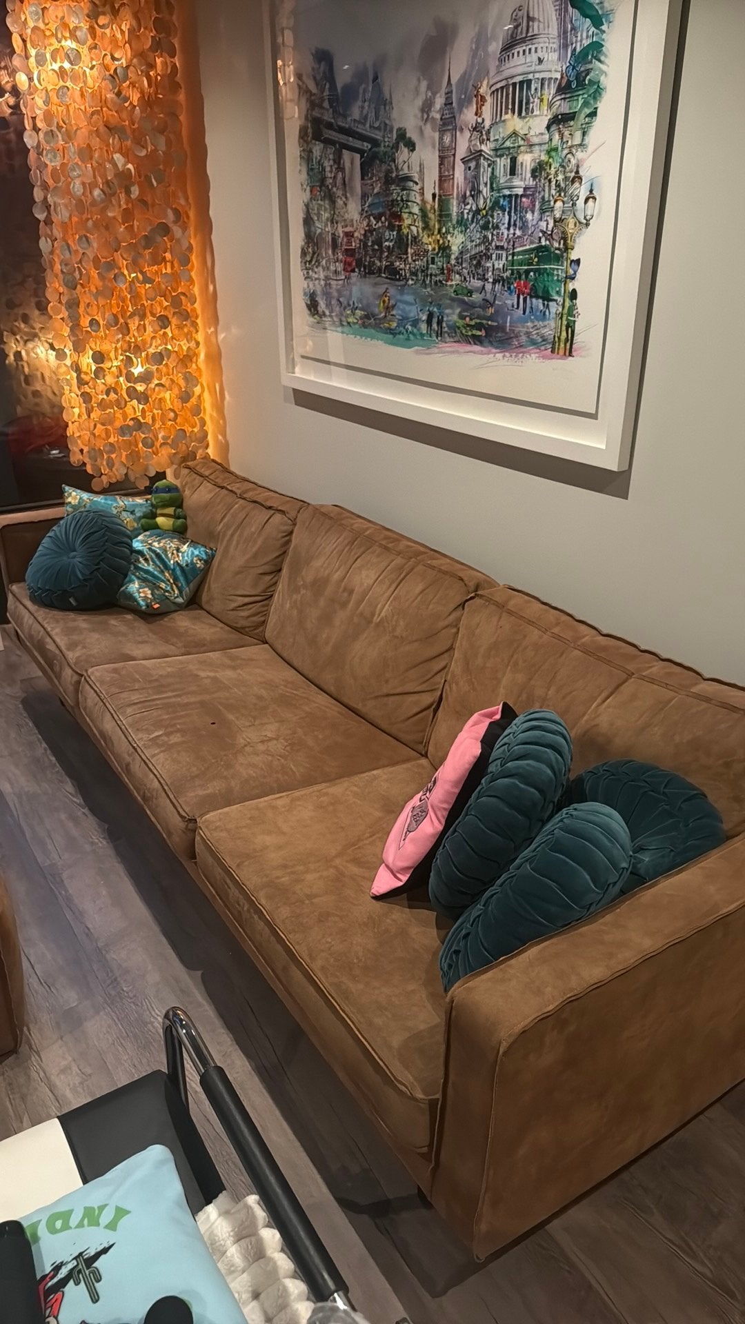 Gratis! Bank, Huis en Inrichting, Banken | Bankstellen, Ophalen, Gebruikt, 150 cm of meer
