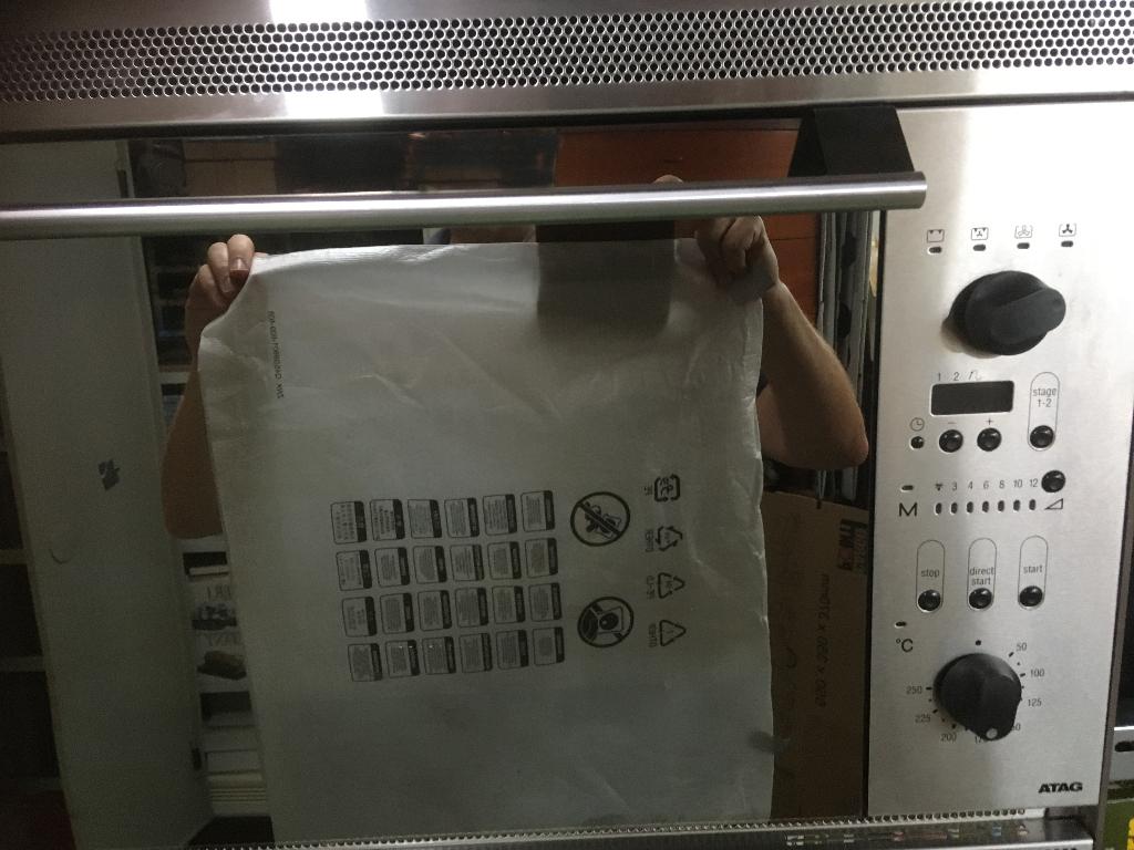 Atag combi oven MC111G5UA01 RVS look, Ophalen, 45 tot 50 cm, Gebruikt, Combi-oven