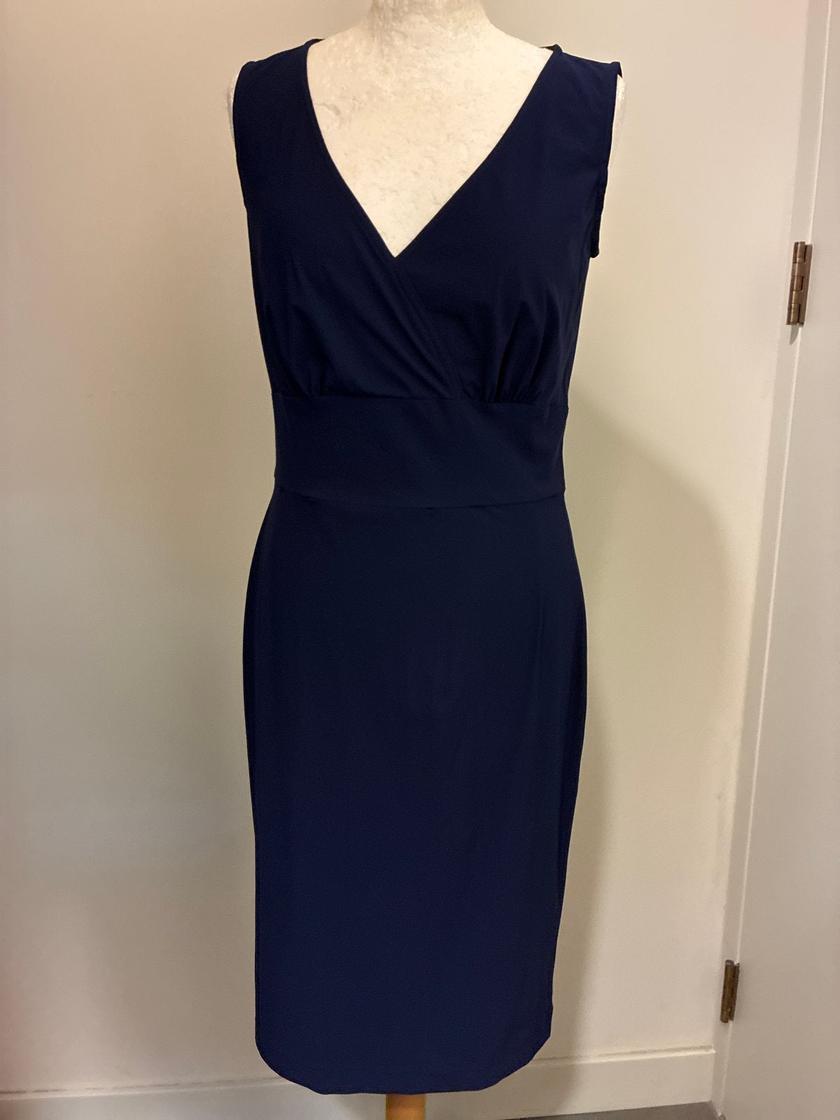 LaDress Mouwloze Travelstof Jurk Navy XS - ZGAN, Kleding | Dames, Jurken, Ophalen of Verzenden, Zo goed als nieuw, Maat 34 (XS) of kleiner