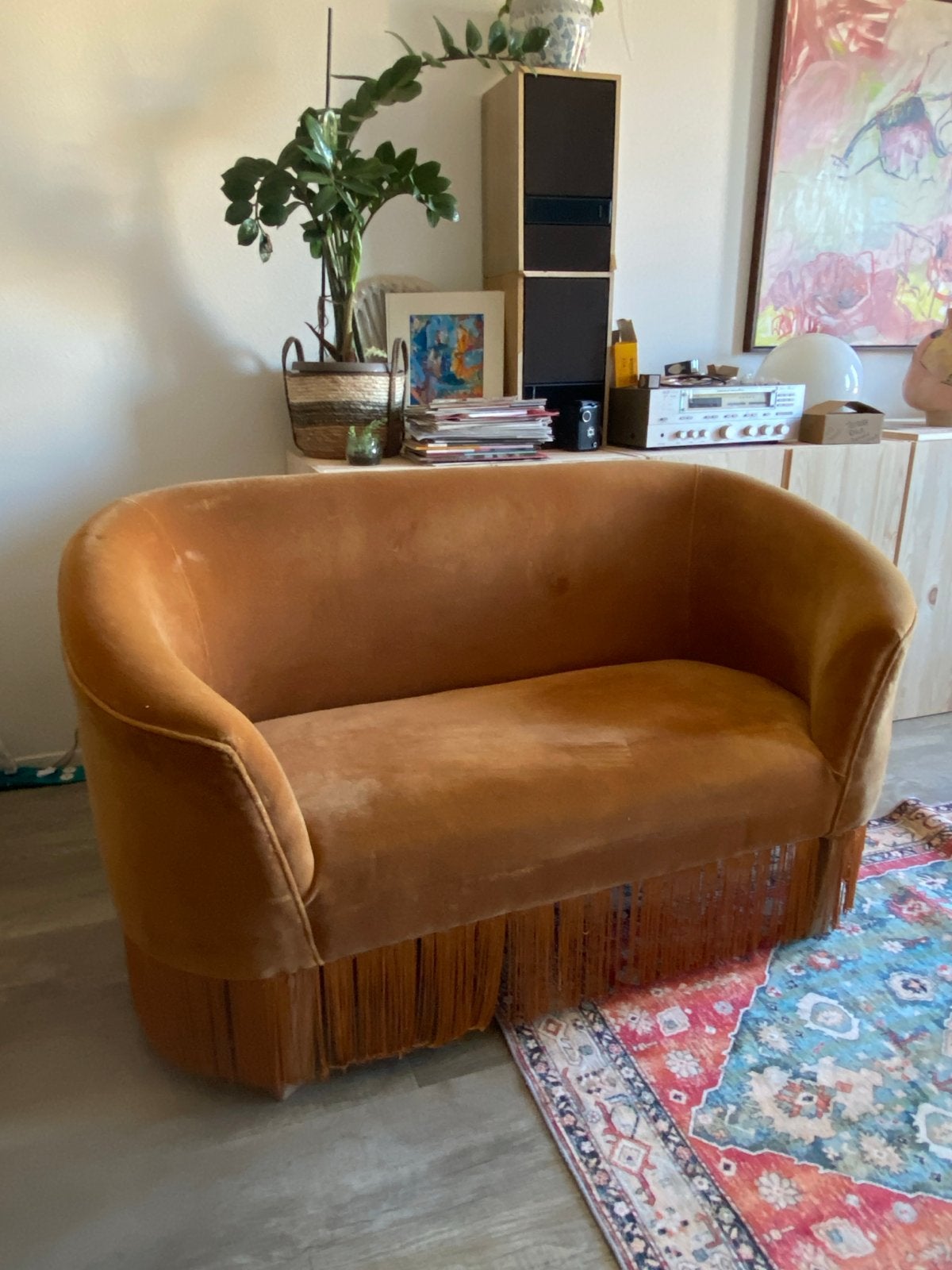 Unieke tweepersoonsbank van Loods 5 - 140 cm, Ophalen, Tweepersoons, 75 tot 100 cm, Zo goed als nieuw