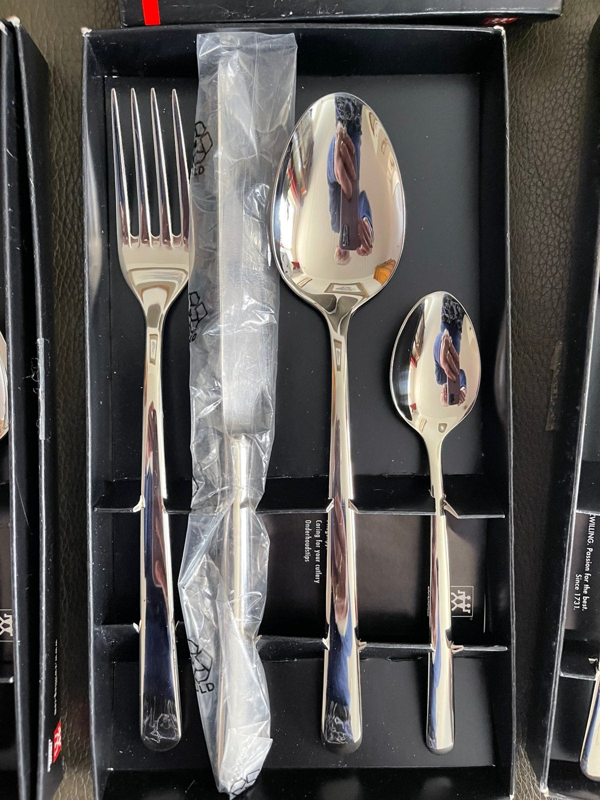 3 sets Zwilling Nova nieuw in doos, vier-delig, Verzenden, Bestekset, Nieuw, Rvs of Chroom