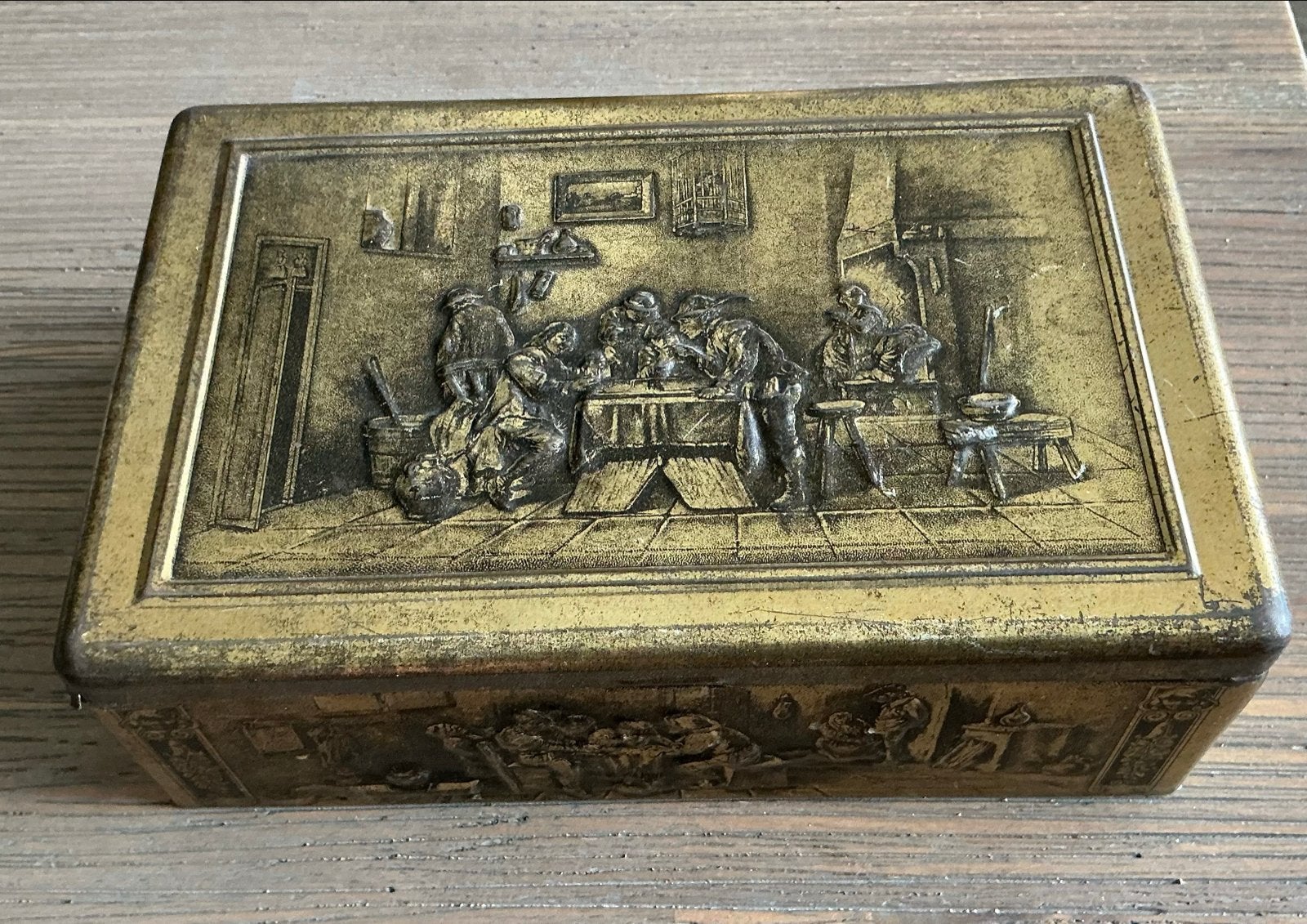 Vintage Van Melle's Toffees Blik - Breskens Holland, Ophalen of Verzenden, Gebruikt, Overige, Overige merken