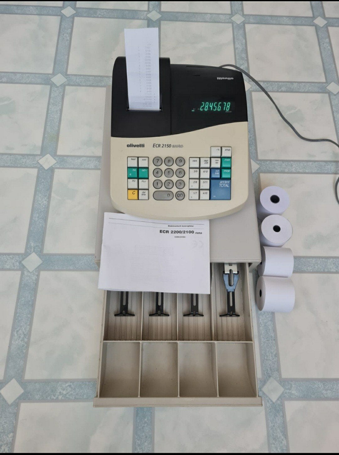 Olivetti ECR 2150 kassa zo goed als nieuw, Witgoed en Apparatuur, Eierkokers, Ophalen of Verzenden, Zo goed als nieuw