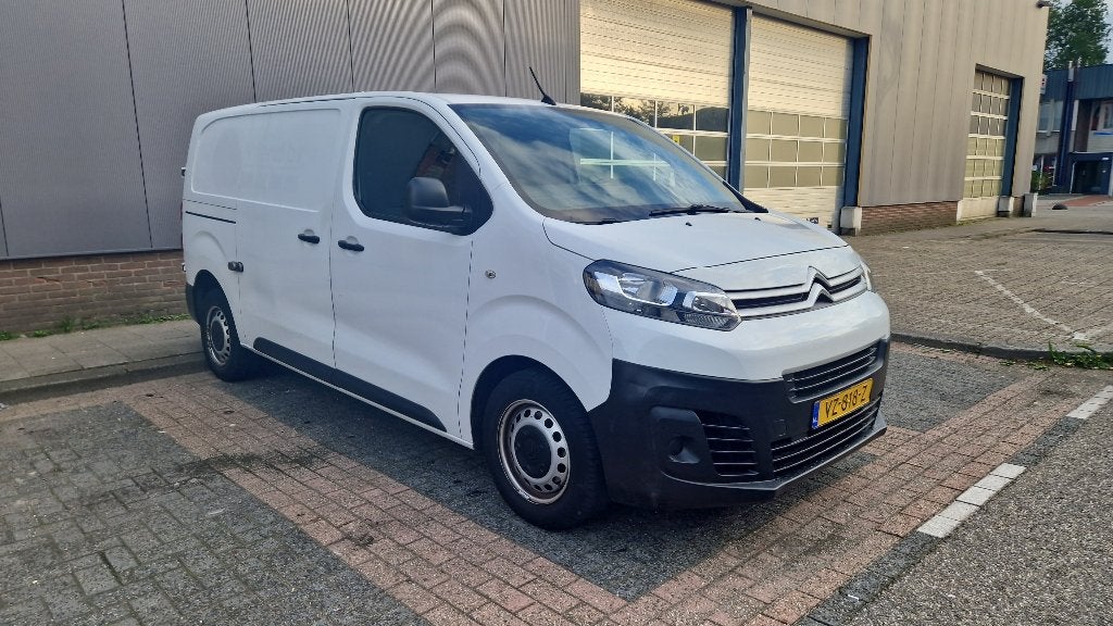 Citroën Jumpy GB M 1.6 Bluehdi 95PK 3-zits 2016, Auto's, Voorwielaandrijving, Stof, Citroën, Wit