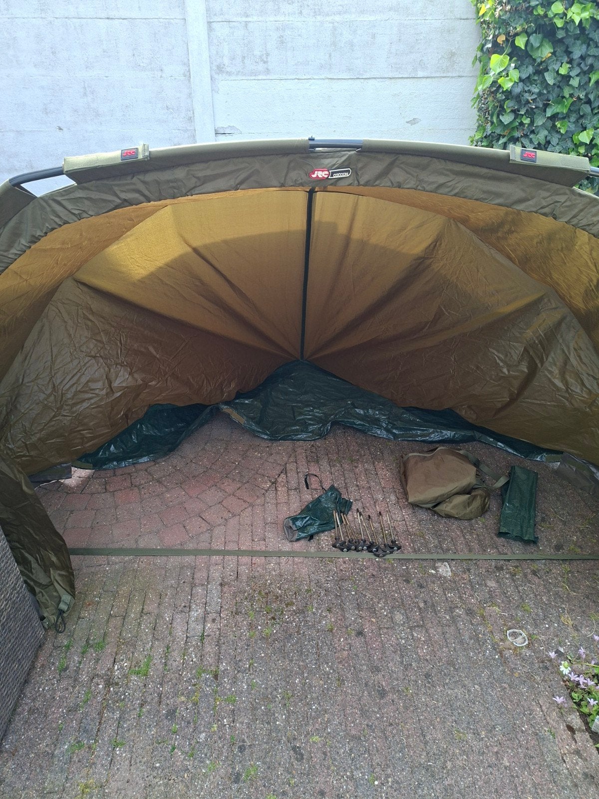 Top JRC cocoon shelter/ set haringen/draagtas/karpervisserij, Ophalen of Verzenden, Overige typen
