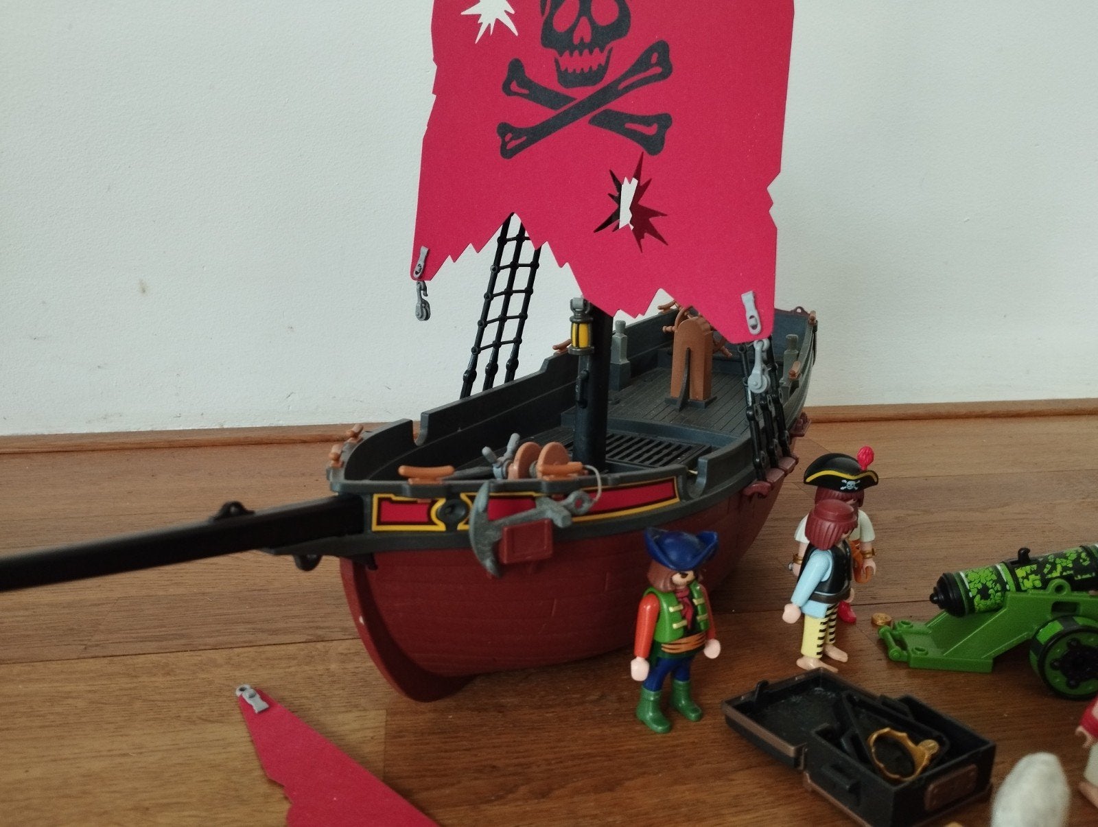Playmobil piratenschip plus extra s, Ophalen, Gebruikt, Complete set