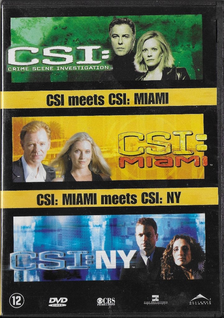 DVD CSI Las Vegas meets CSI Miami meets CSI New York, Vanaf 12 jaar, Ophalen of Verzenden, Zo goed als nieuw, Detective en Krimi