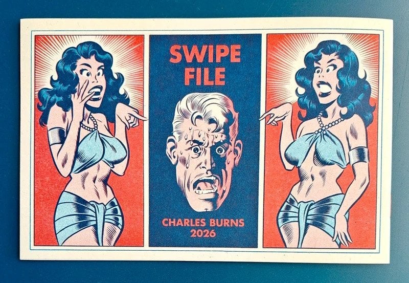 Swipe File - Charles Burns (2026), Eén comic, Amerika, Nieuw, Ophalen of Verzenden