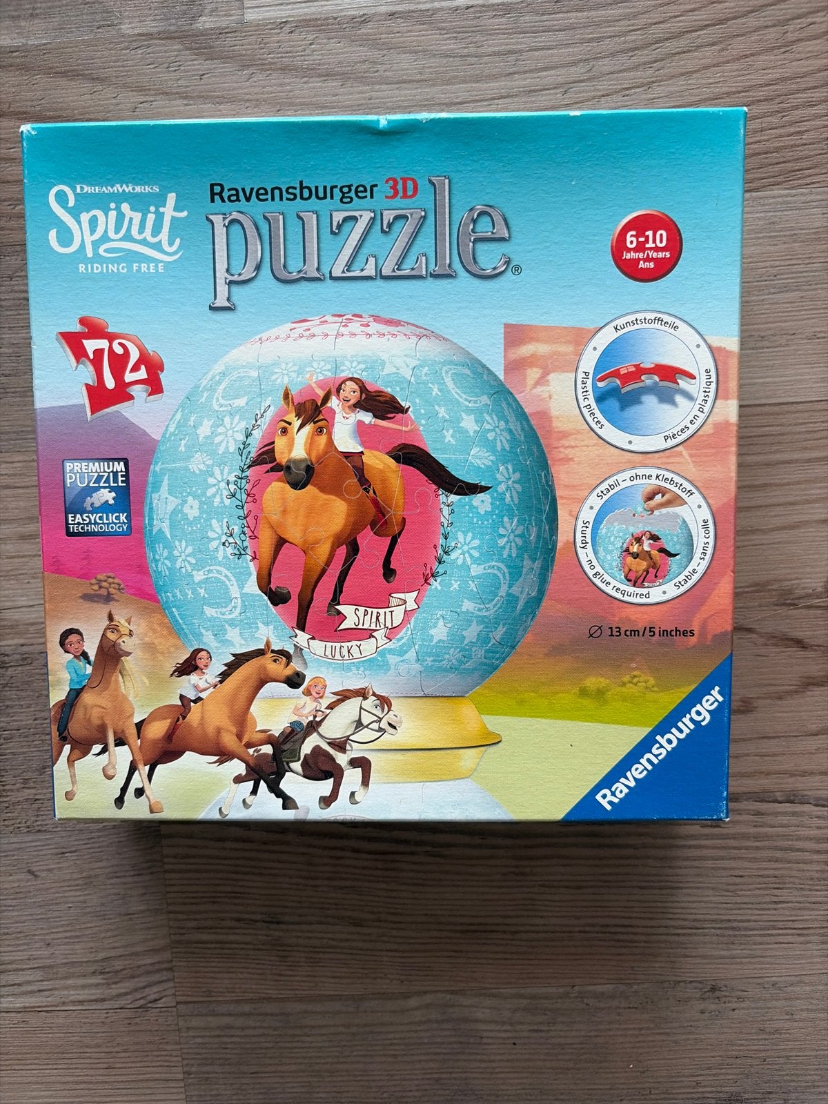 Ravensburger 3D Spirit Riding Free Puzzel 72 stukjes, Ophalen, Minder dan 10 stukjes, Zo goed als nieuw, 6 jaar of ouder