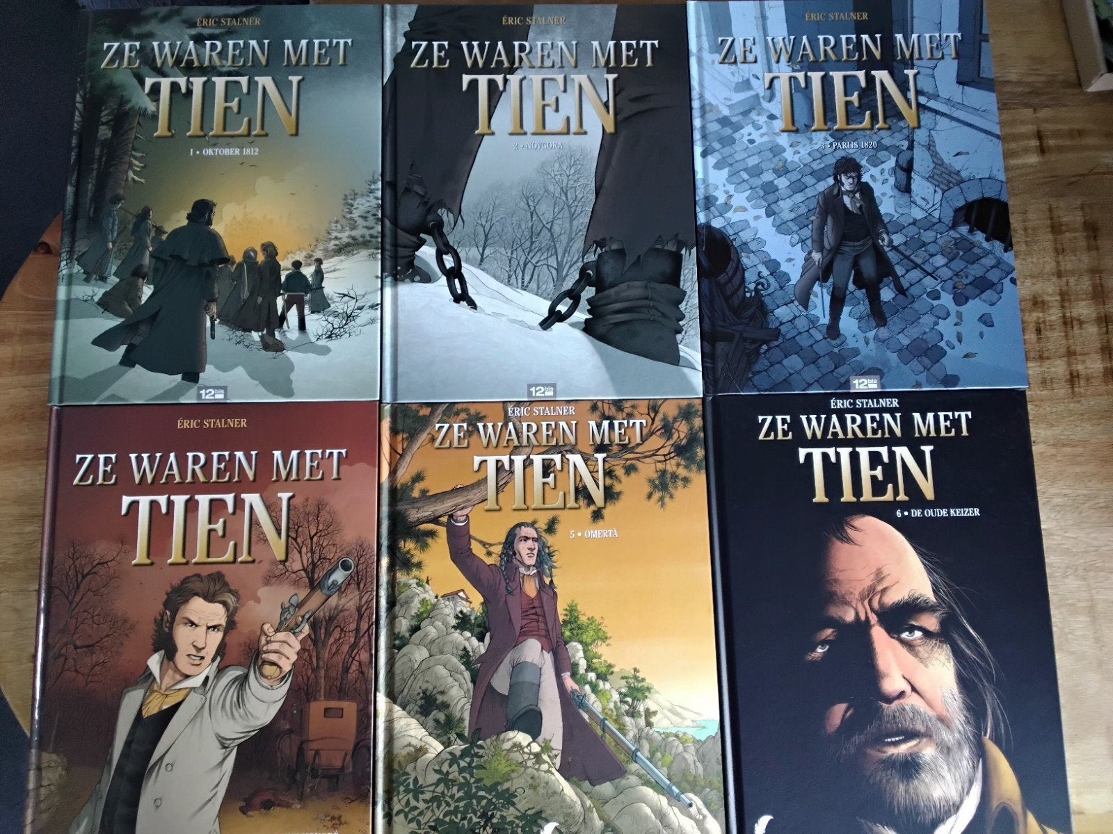 Ze waren met Tien, compl 1t/m6 HC. Stripboeken Daedalus., Meerdere stripboeken, Ophalen of Verzenden, Zo goed als nieuw