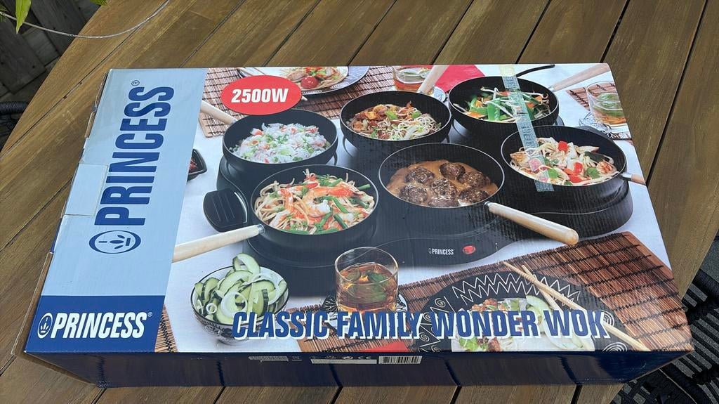 Princess Wok Gourmetset, Ophalen of Verzenden, Zo goed als nieuw, 4 t/m 7 personen