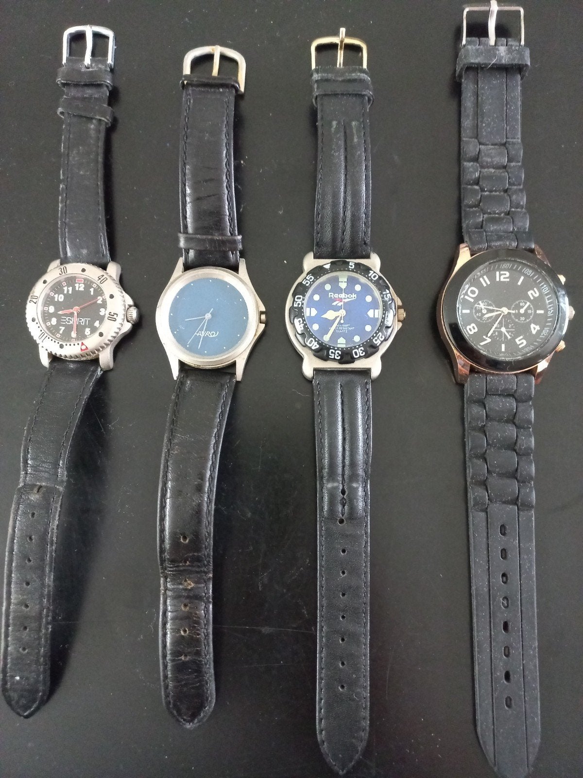 Set van 4 diverse polshorloges: Esprit, Reebok, Arroj, Ophalen of Verzenden, Gebruikt, Overige merken