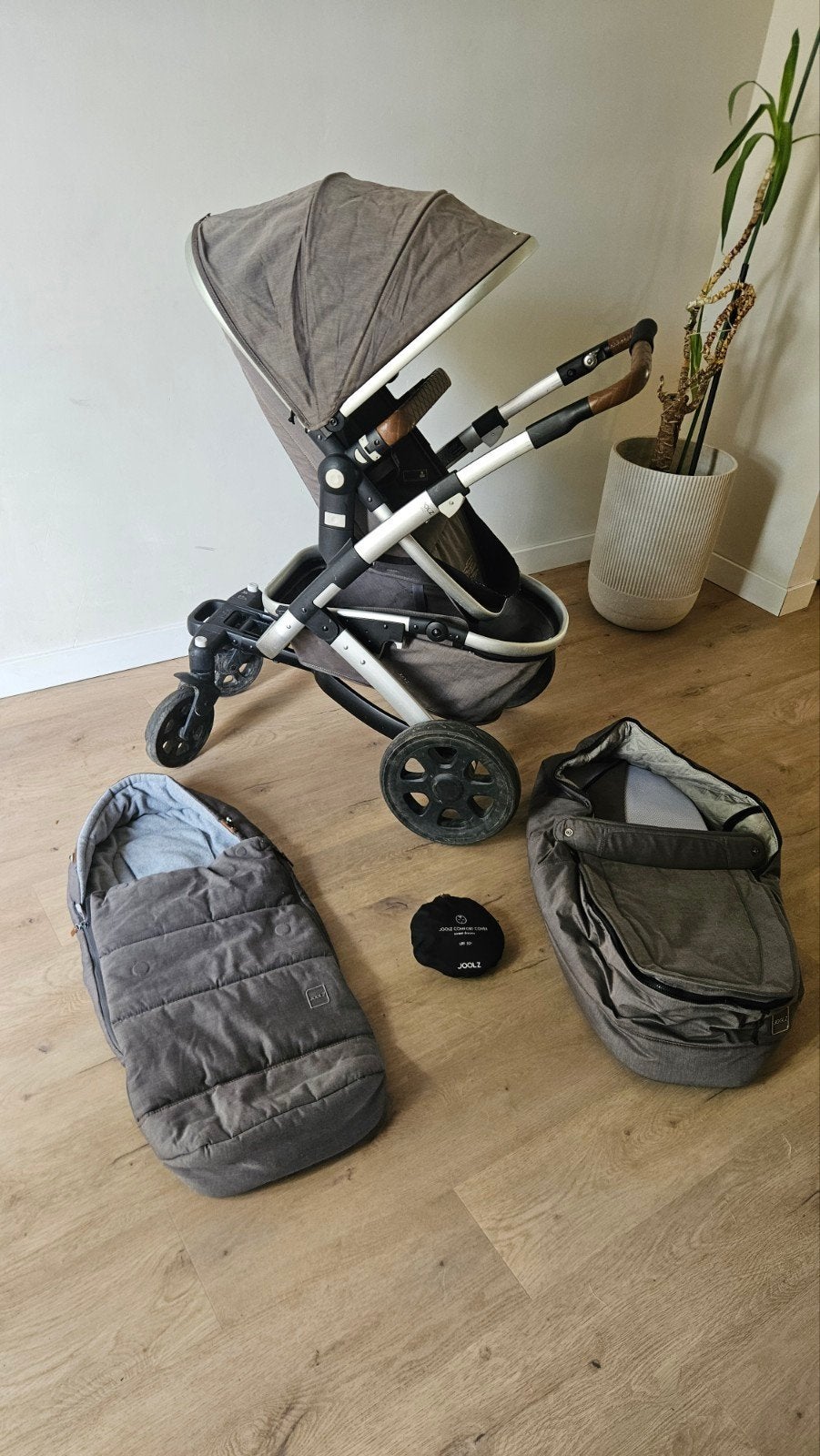 Joolz Geo 2 Combiwagen met accessoires, Gebruikt, Combiwagen, Verstelbare duwstang, Ophalen