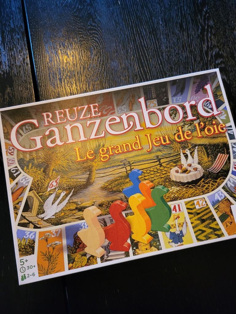 Reuze Ganzenbord - Klassiek familiespel voor jong en oud, Hobby en Vrije tijd, Gezelschapsspellen | Bordspellen, Vijf spelers of meer