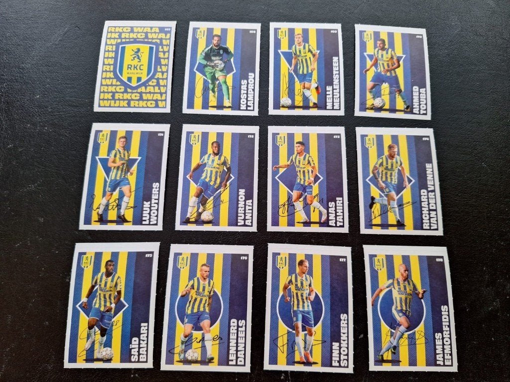 Complete set stickers RKC Waalwijk 2020-21, Ophalen of Verzenden, Overige binnenlandse clubs, Poster, Plaatje of Sticker