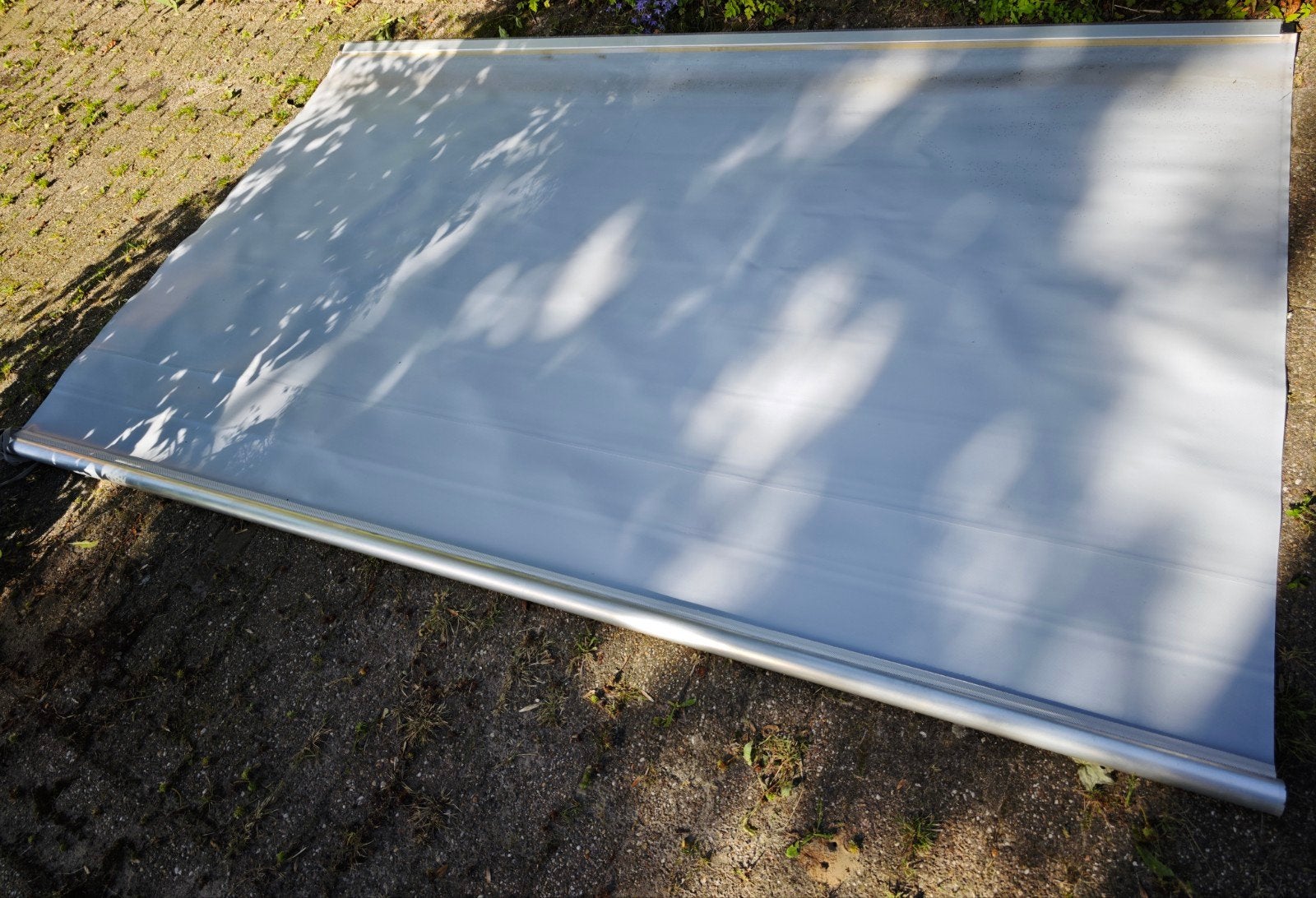 Luifel grijs degelijke kwaliteit aluminium caravan camper, Caravans en Kamperen, Ophalen