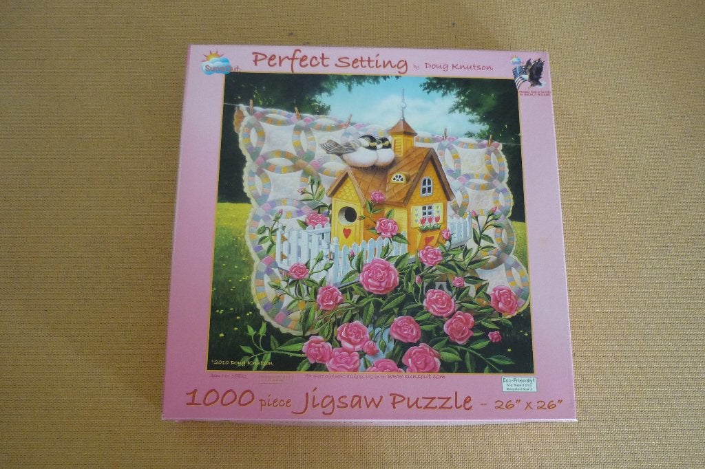 Sunsout Doug Knutson '' PERFECT SETTING '' 1000 stukjes., Ophalen, 500 t/m 1500 stukjes, Gebruikt, Legpuzzel