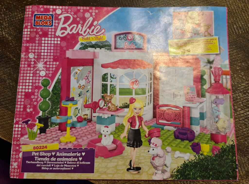 Mega Bloks Barbie Dierenwinkel 80224, Kinderen en Baby's, Speelgoed | Bouwstenen, Ophalen of Verzenden, Zo goed als nieuw, Megabloks