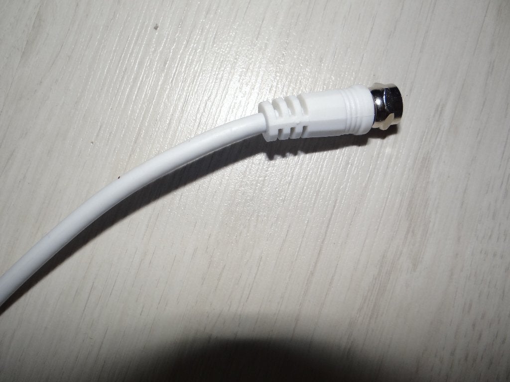 10  meter witte coax-kabel    , Audio, Tv en Foto, Audiokabels en Televisiekabels, Ophalen of Verzenden, Nieuw, 5 tot 10 meter