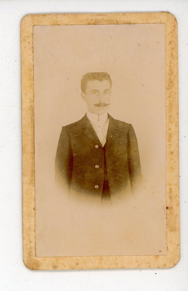 G213; CDV portret. gebruikte., Verzamelen, Foto's en Prenten, Verzenden, Voor 1940, Gebruikt