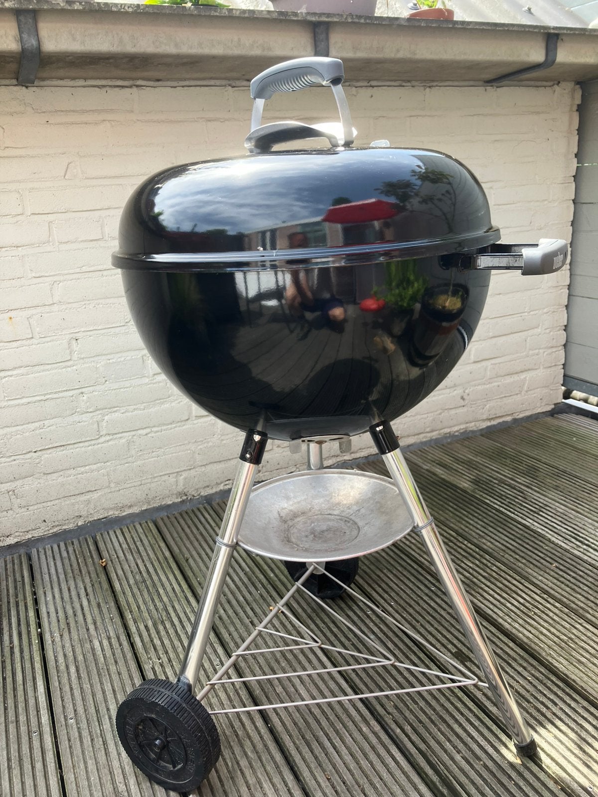 Weber Bar B Kettle 47 cm BBQ houtskool, Ophalen, Gebruikt