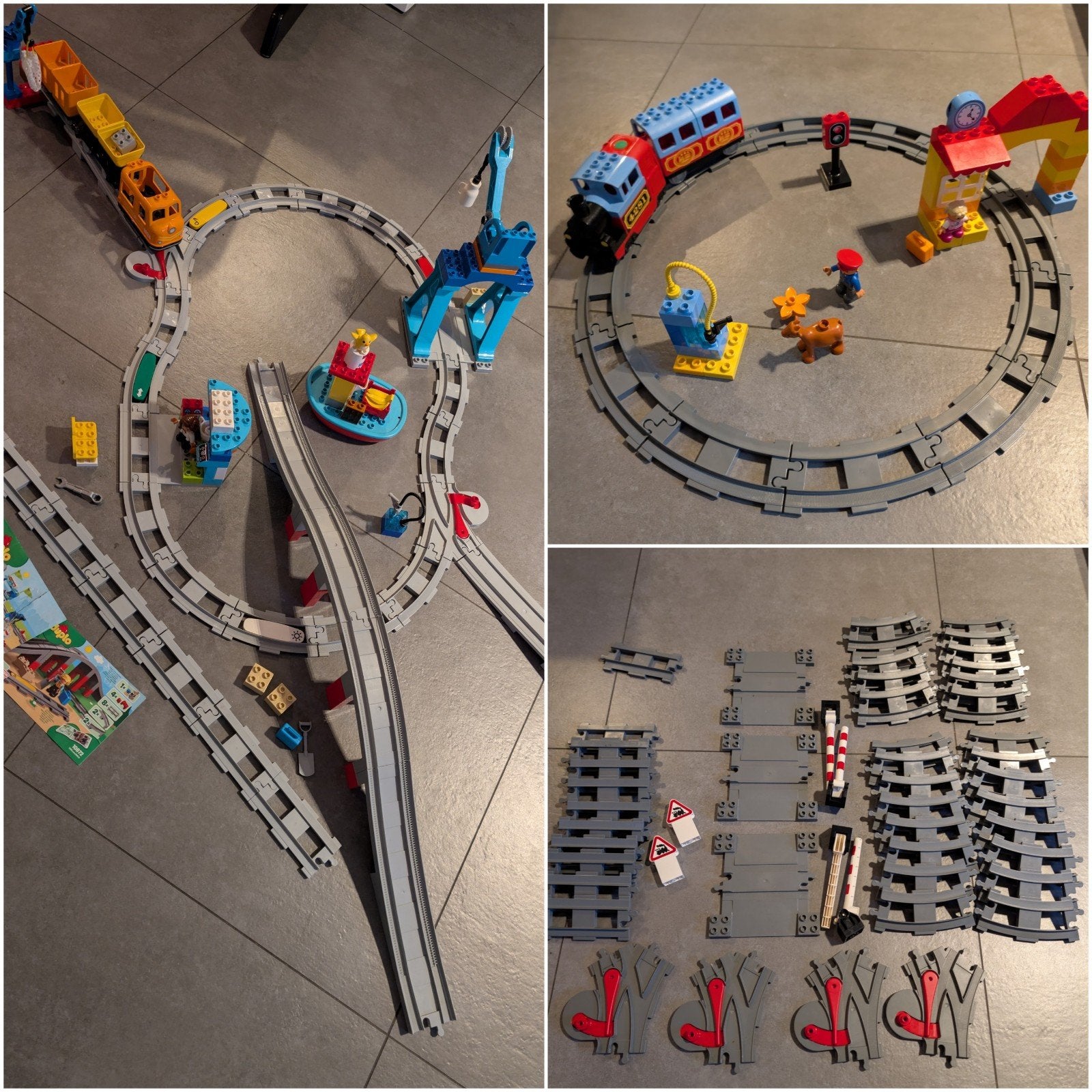 5 verschillende Lego Duplo treinsets, Ophalen, Gebruikt