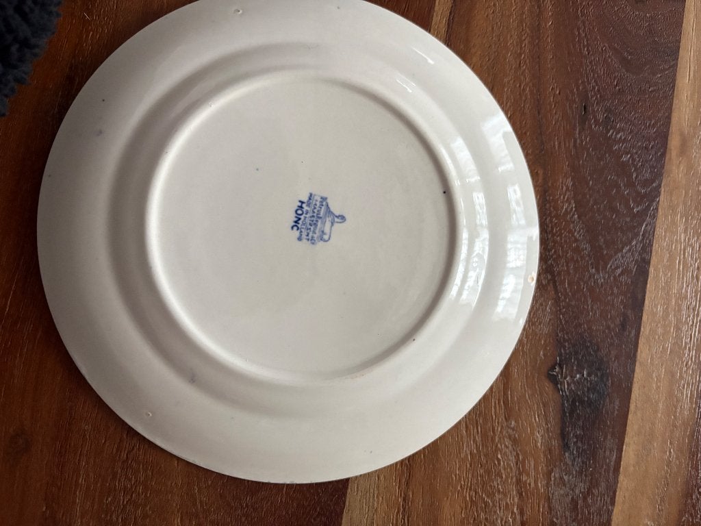 Antiek Petrus Regout Maastricht bord Honc, Ophalen