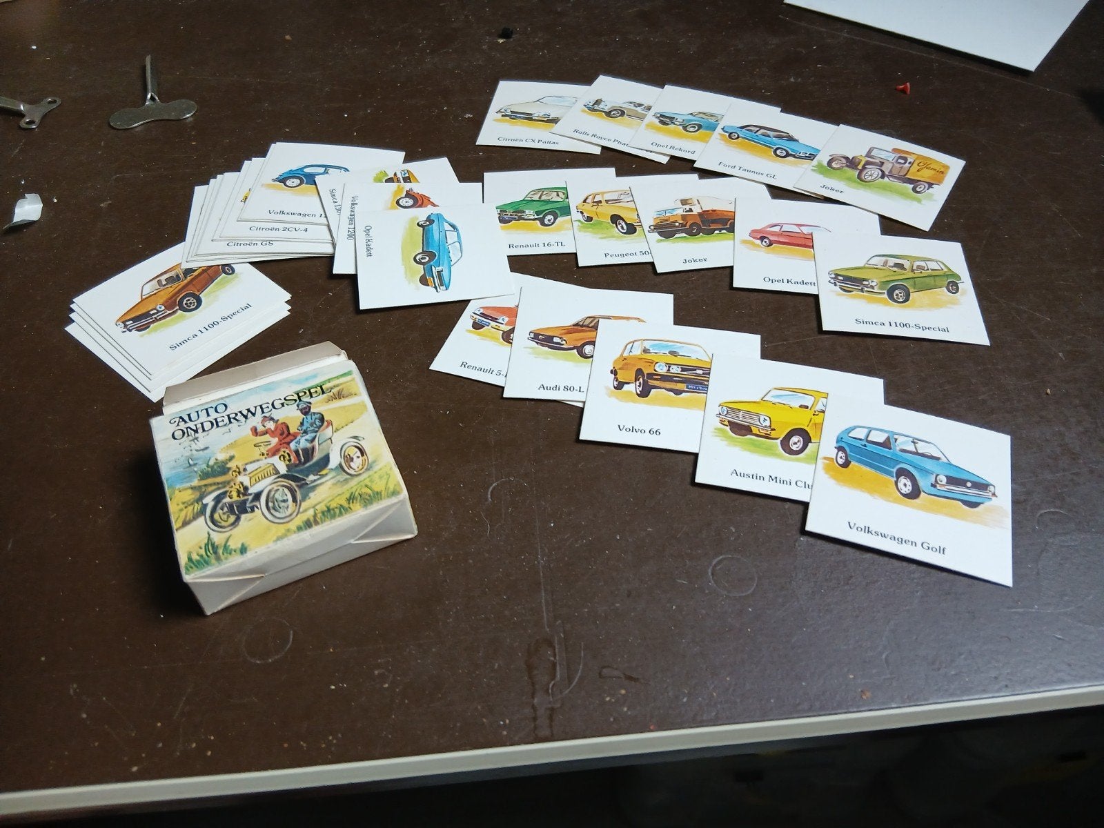 Jamin Auto Onderwegspel - Vintage Kaartspel, Een of twee spelers, Ophalen of Verzenden, Gebruikt, Jamin