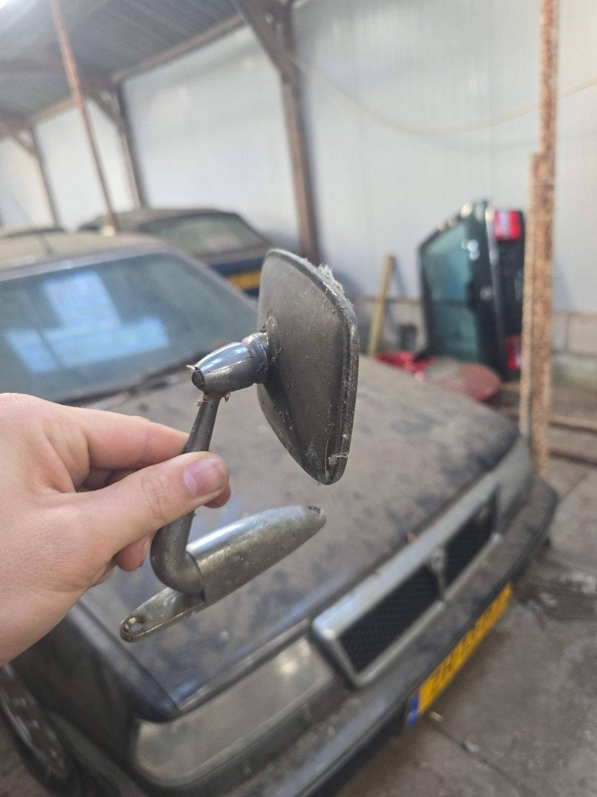 Klassieke zijspiegel voor auto - Gebruikt, Auto-onderdelen, Ophalen of Verzenden, Gebruikt, Oldtimer onderdelen