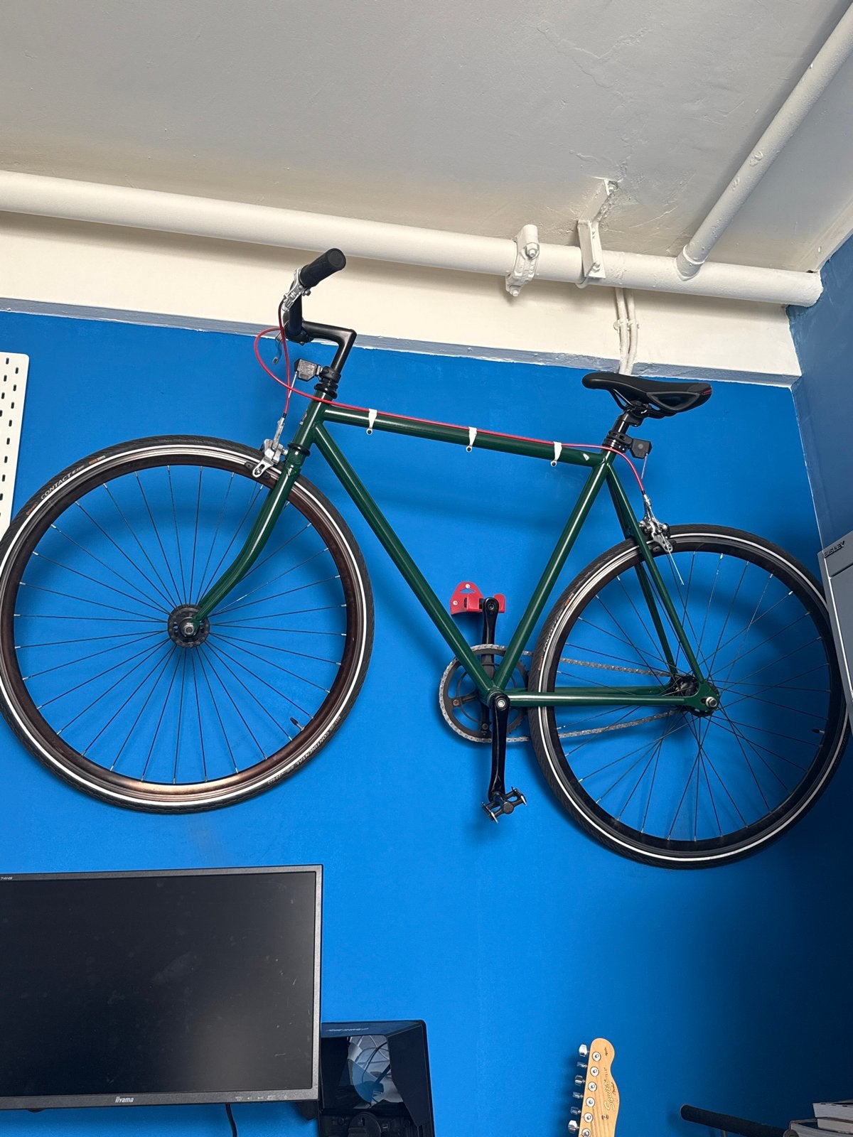 Custom Fuji racefiets - Groen - NIEUW, Velgrem, Versnellingen, Zo goed als nieuw, 53 tot 57 cm