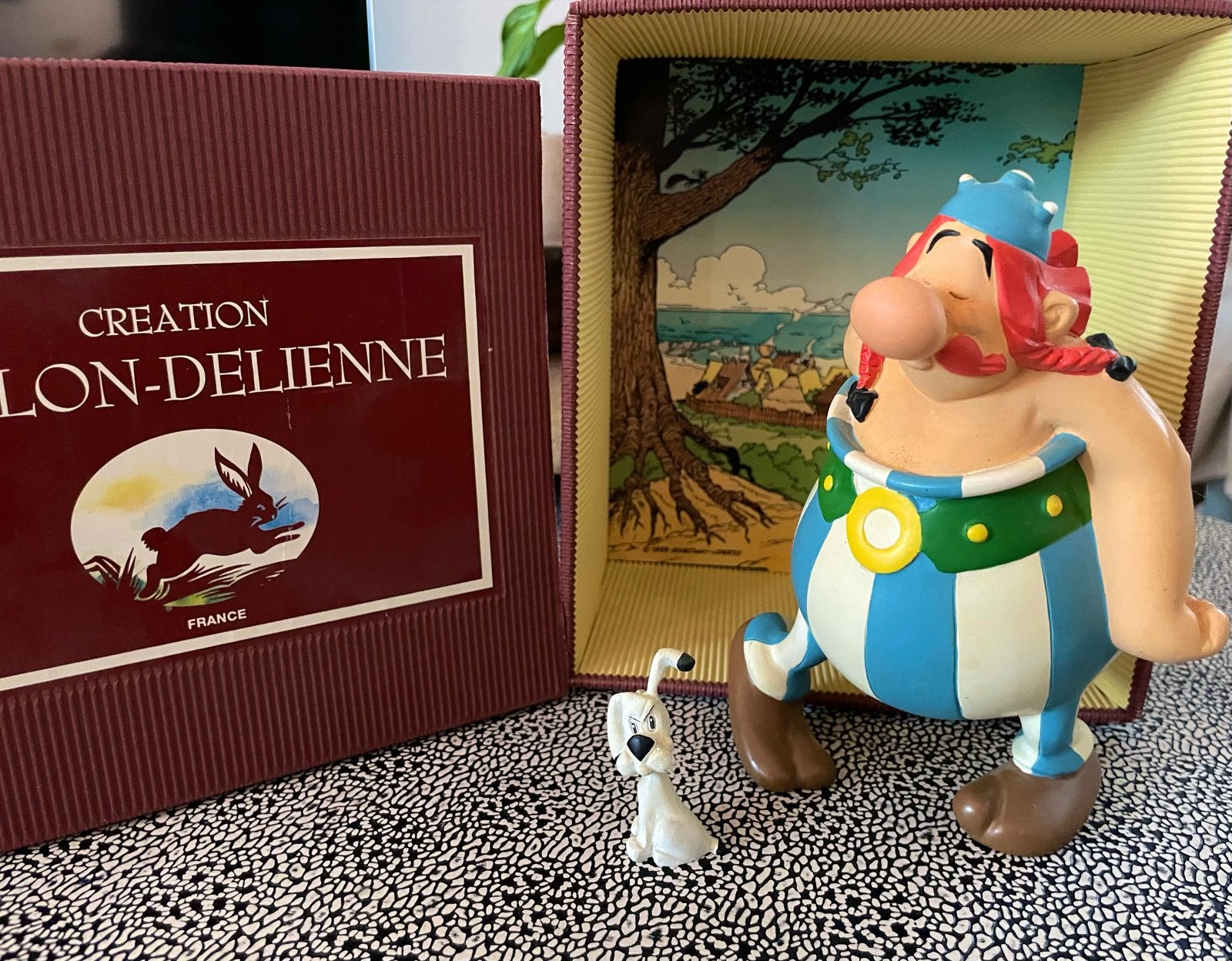 Obelix en Idefix beeldje - Creation Leblon-Delienne, Ophalen, Zo goed als nieuw