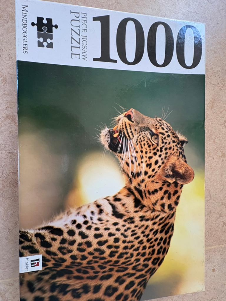 Puzzel jaguar 1000 stukjes, Ophalen, 500 t/m 1500 stukjes, Zo goed als nieuw