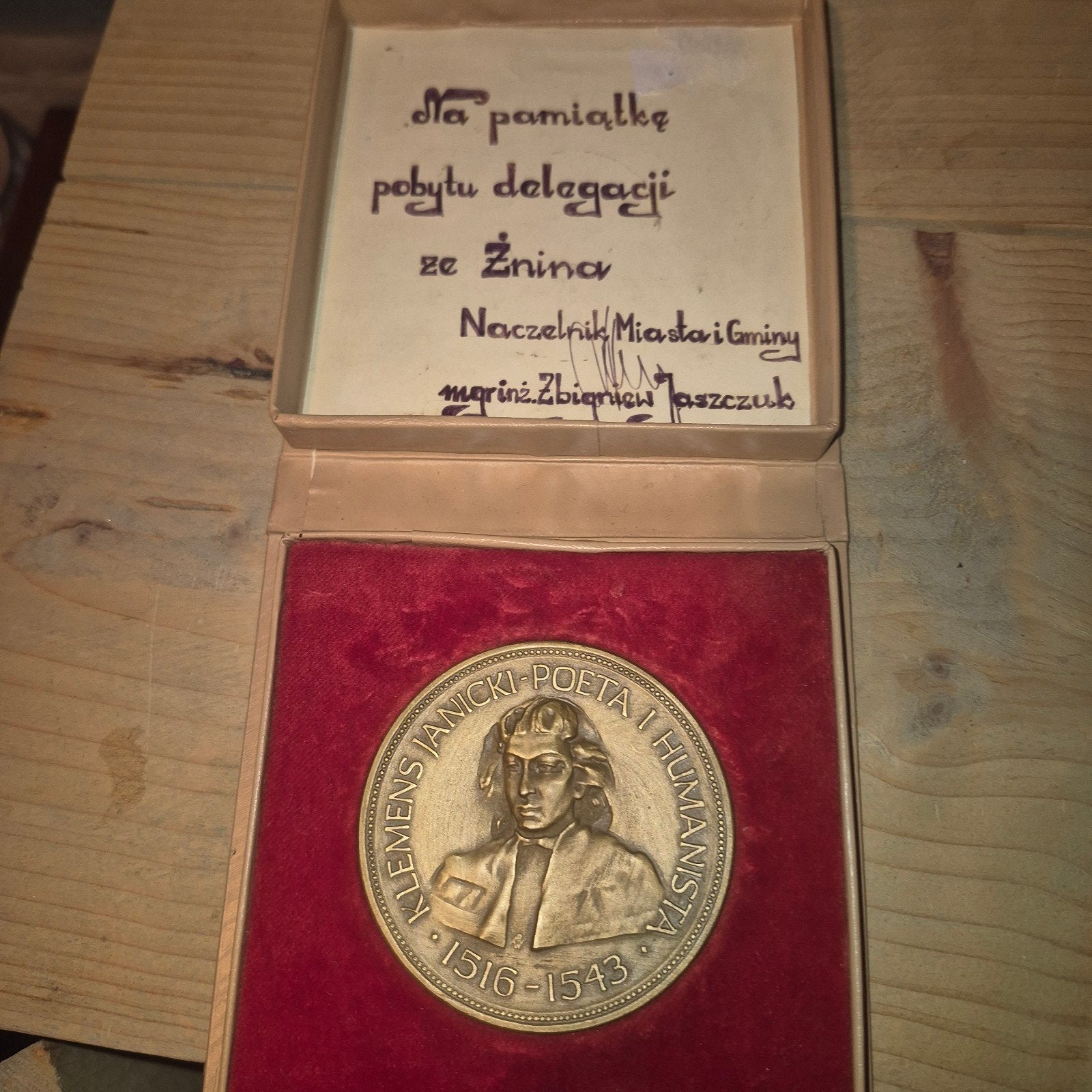 Historische Poolse Medaille Klemens Janicki 1516-1543, Ophalen of Verzenden, Brons, Buitenland