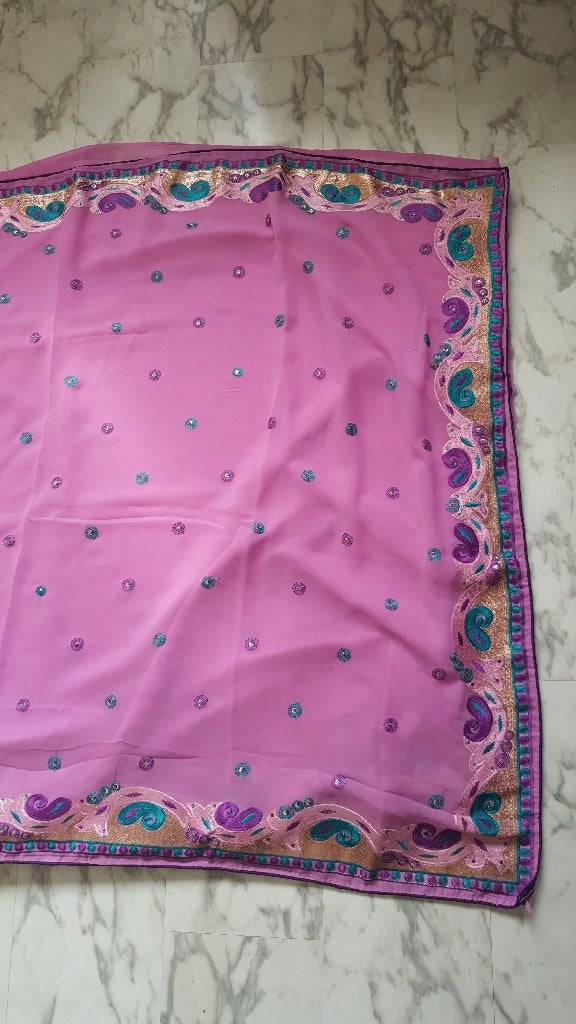 Saree | Sari - met blouse, Ophalen of Verzenden, Zo goed als nieuw, Overige typen