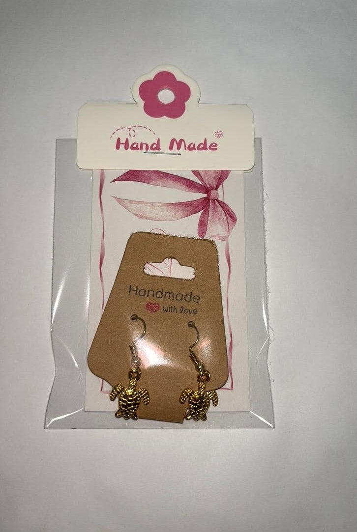 Oorbellen schildpadden goud, Overige materialen, Hangers, Nieuw, Ophalen of Verzenden